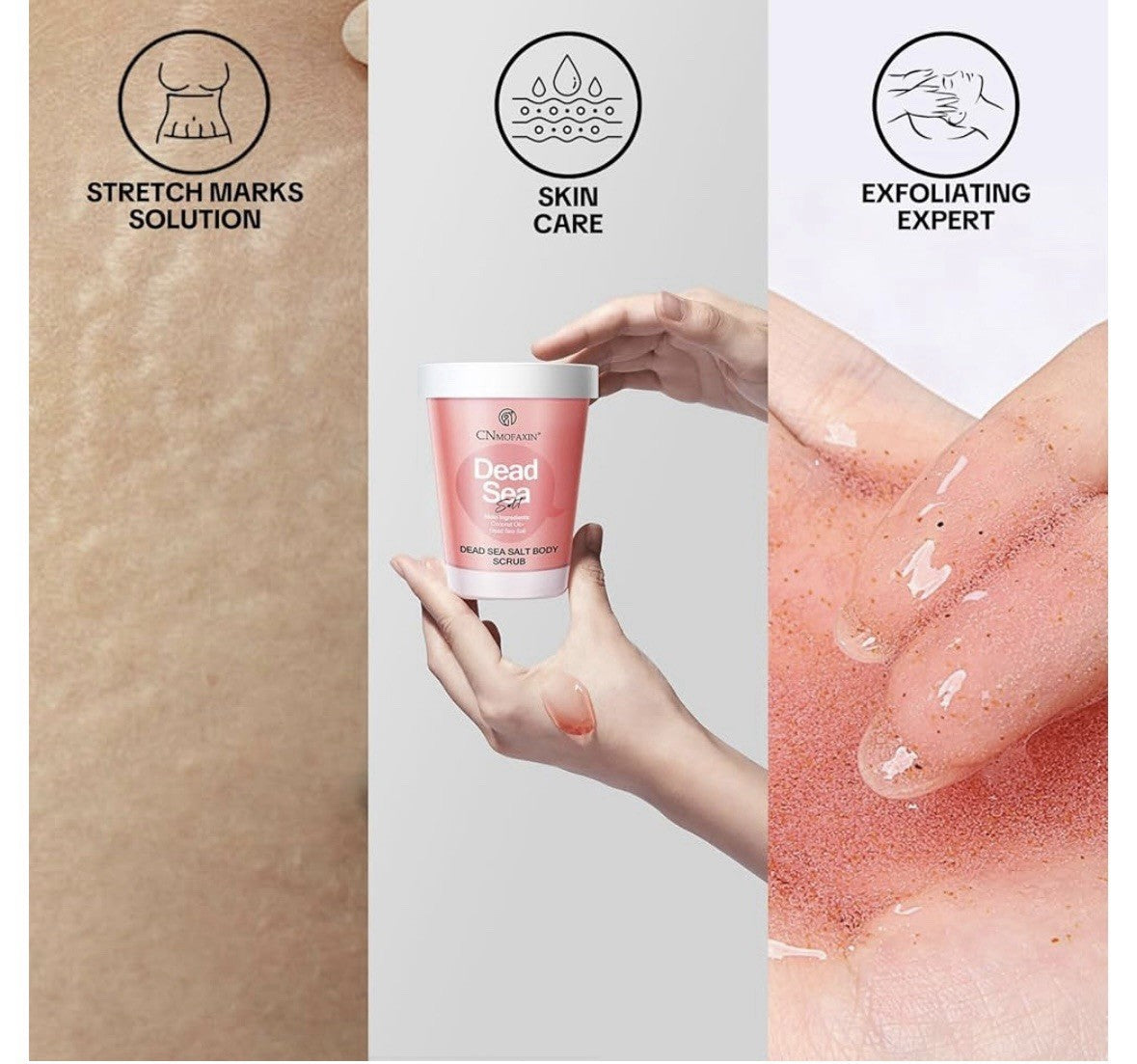 CN Mofaxin Dead Sea Salt Body Scrub With Coconut Oil 280g