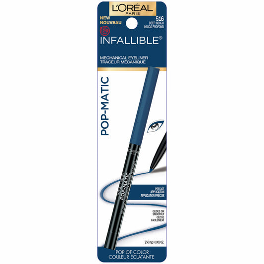 L'Oréal Infallible Pop-Matic Mechanical Eyeliner 516 Deep Indigo