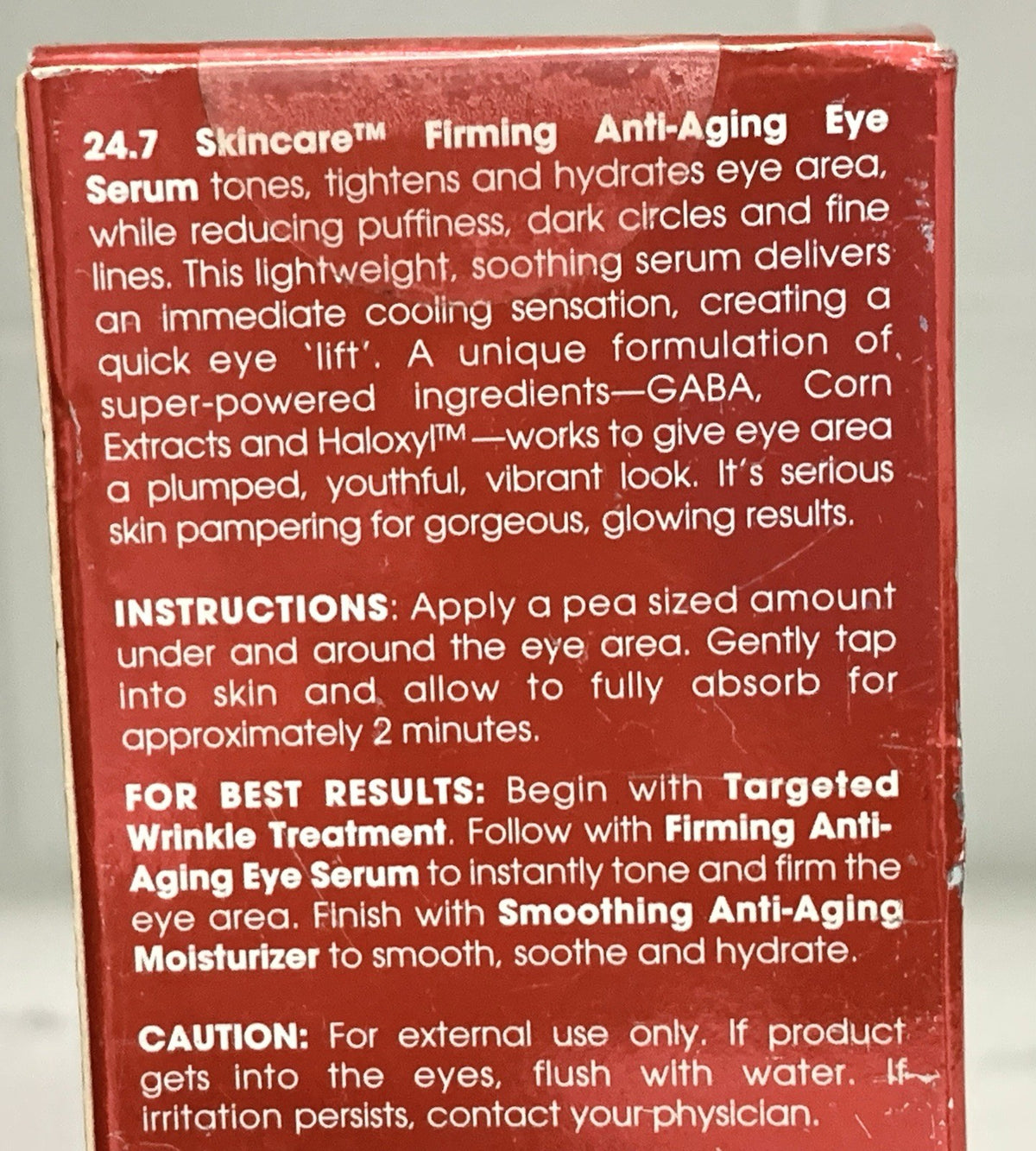 Firming Anti-Aging Eye Serum - Skin Care Serum for Wrinkles & Dark Circles