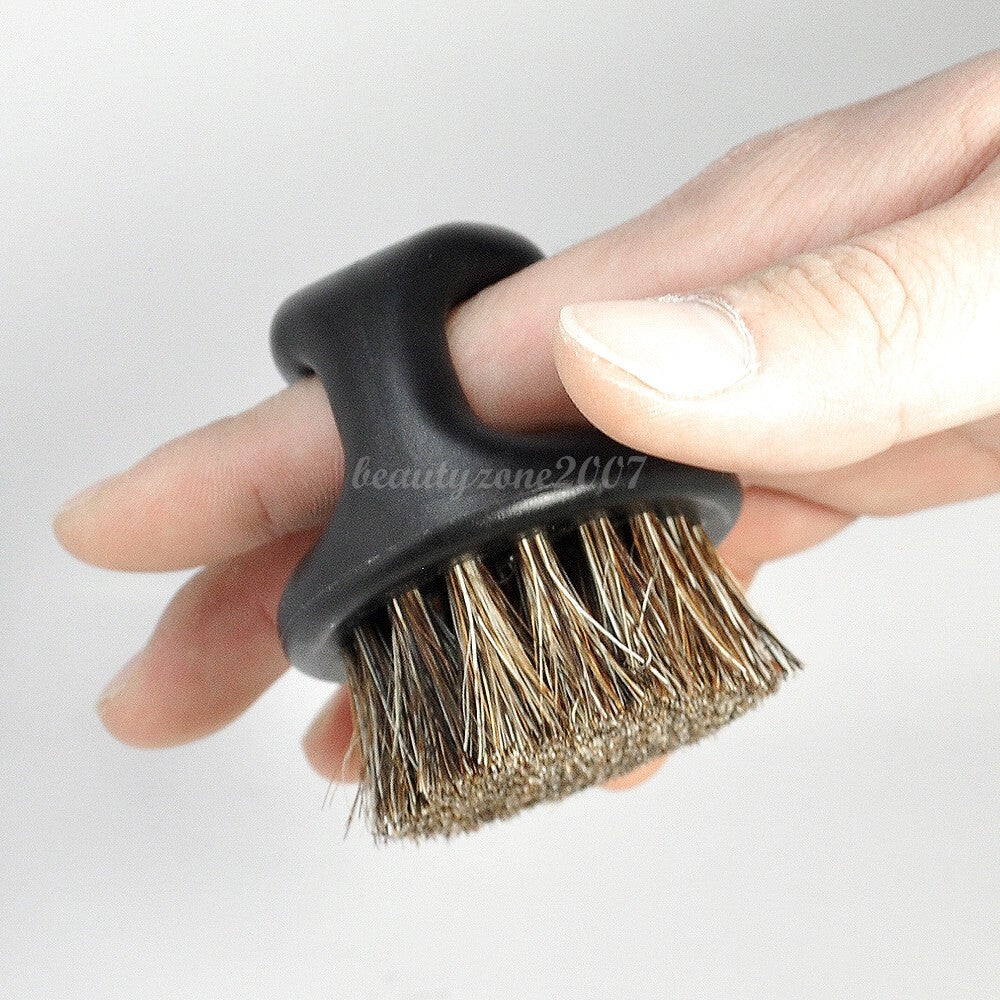 Boar Bristle Barber Brush - Knuckle Style Hairdressing Tool