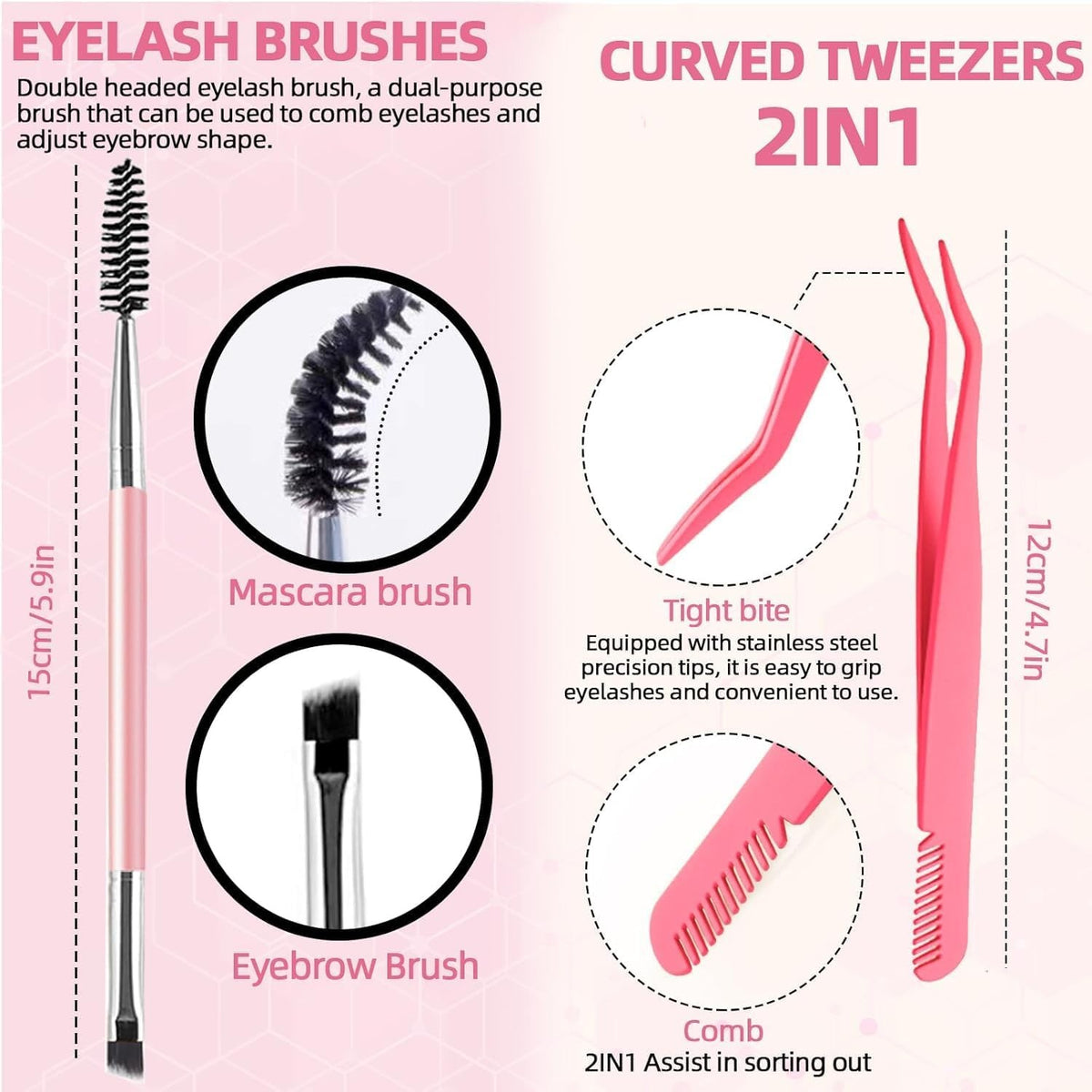 DIY Eyelash Extension Kit with 802 High-Quality Lash Clusters & Tools