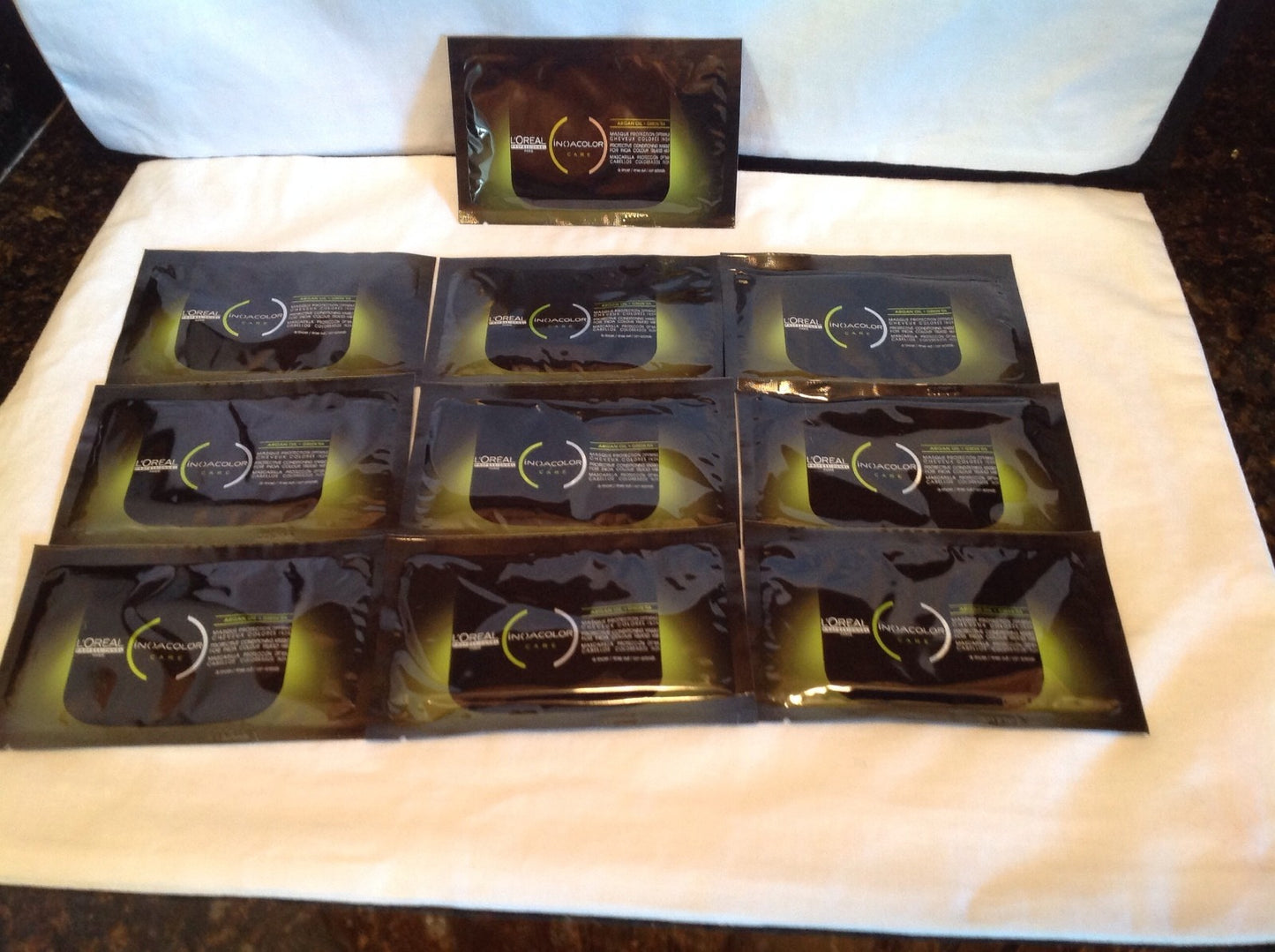 L'Oreal Inoacolor Care Argan Oil & Green Tea Protective Masque - 15ml Travel Pack of 10