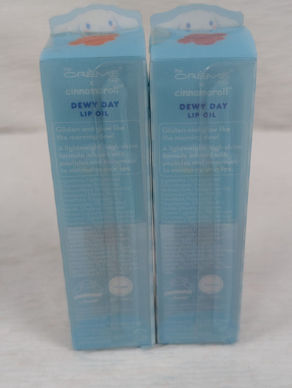Lip Oil Set - Dewy Day Lip Gloss with Poppy & Lilac Shades - 2 Pack