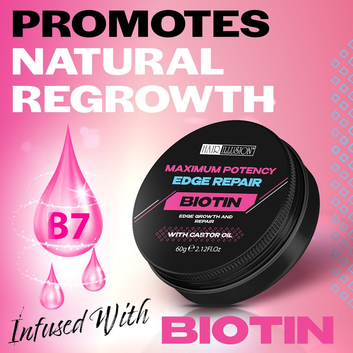 Edge Repair Balm with Biotin & Castor Oil