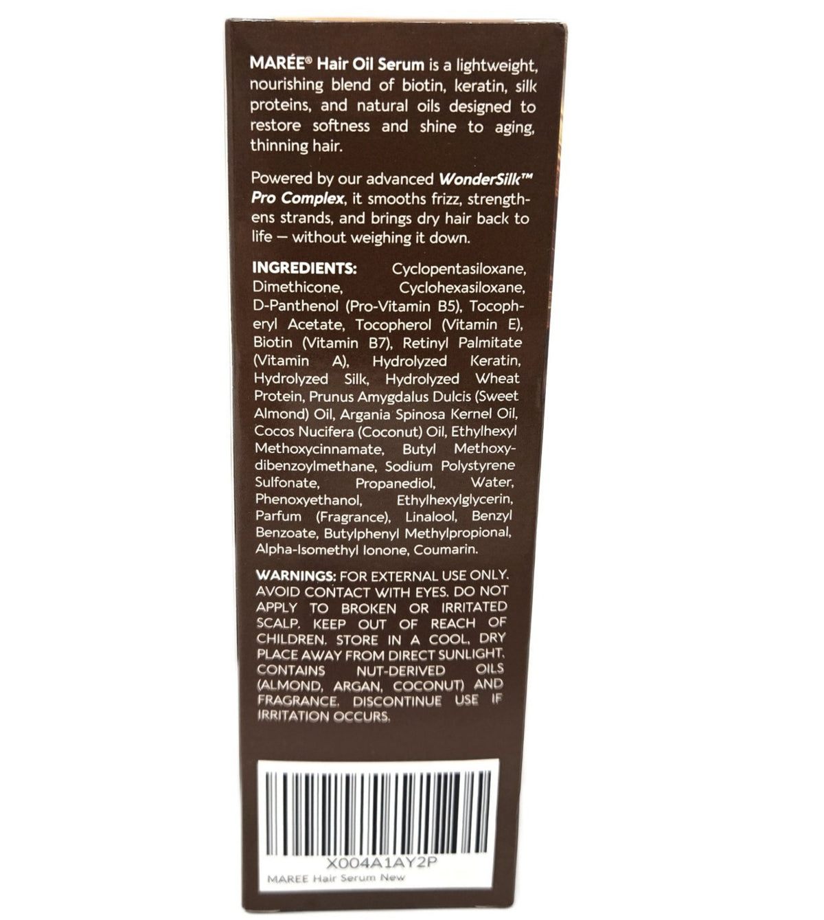 Silky Shiny Hair Oil Serum 3.4 fl oz for Hair Nourishment & Shine