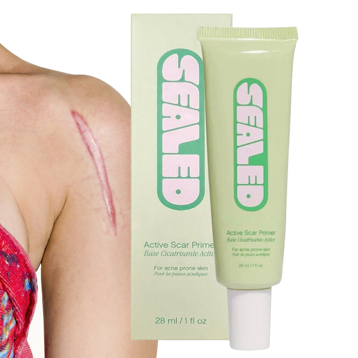 Active Scar Filling Primer for Acne-Prone Skin & Blemishes - Clear Gel