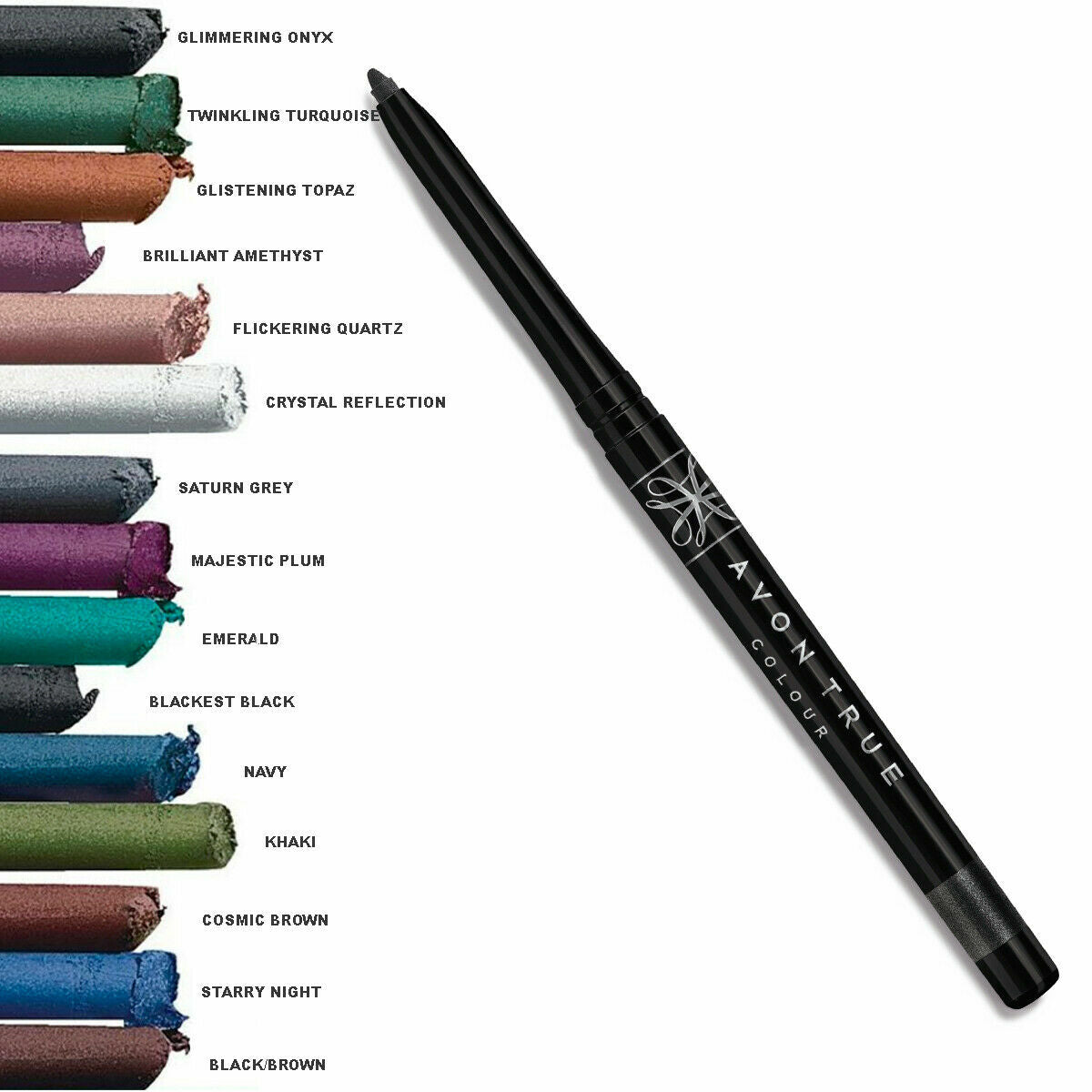 Set of 3 Eyeliner Pencils - Assorted Shades for Eye Makeup