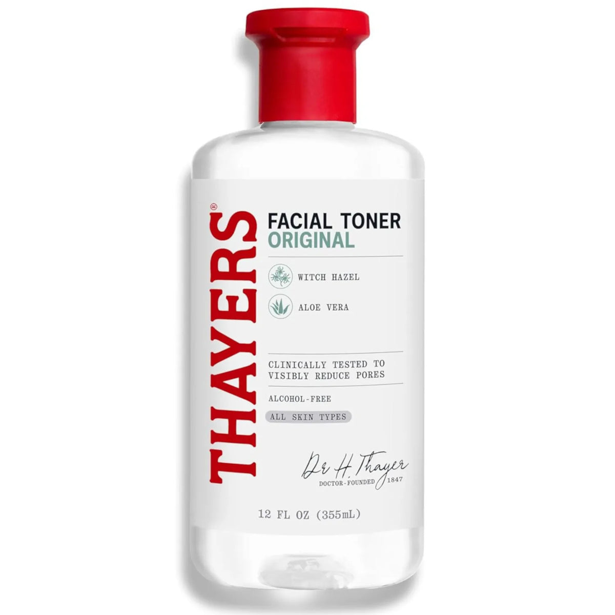 Alcohol-Free Witch Hazel Facial Toner - Hydrating & Pore-Refining, 12 fl oz