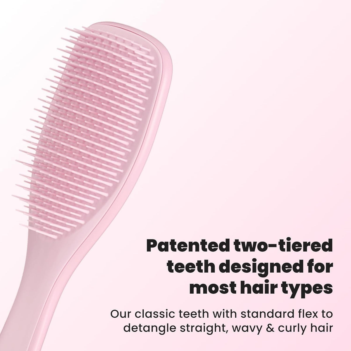 Tangle Teezer Ultimate Detangler Hair Brush – Wet & Dry Millennial Pink