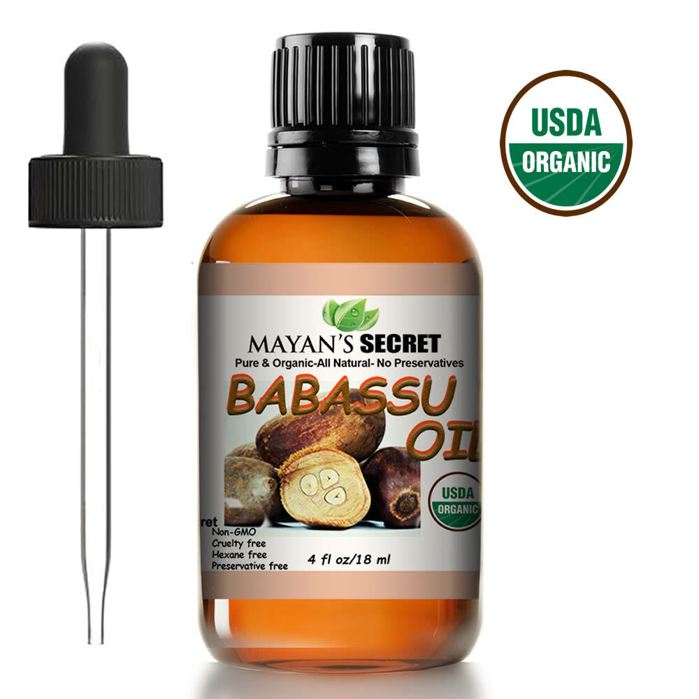 Organic Babassu Oil - 4 fl oz Lightweight Moisturizer for Skin & Hair