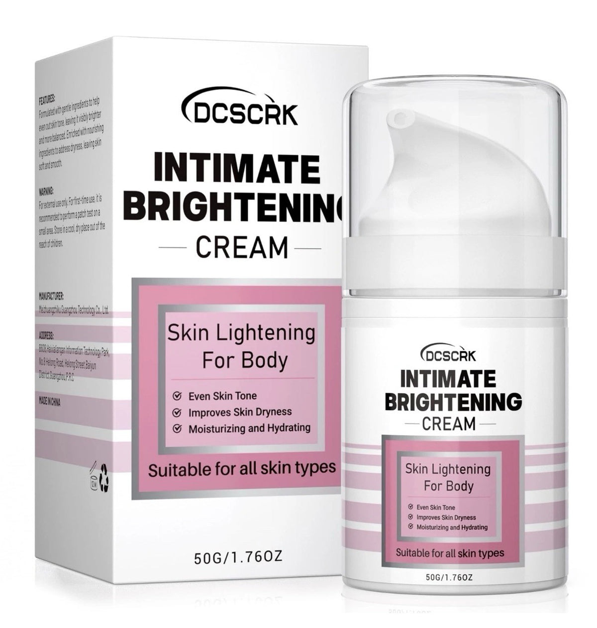 Skin Lightening Cream for Intimate Area Dark Spot Removal - Whitening Body Cream