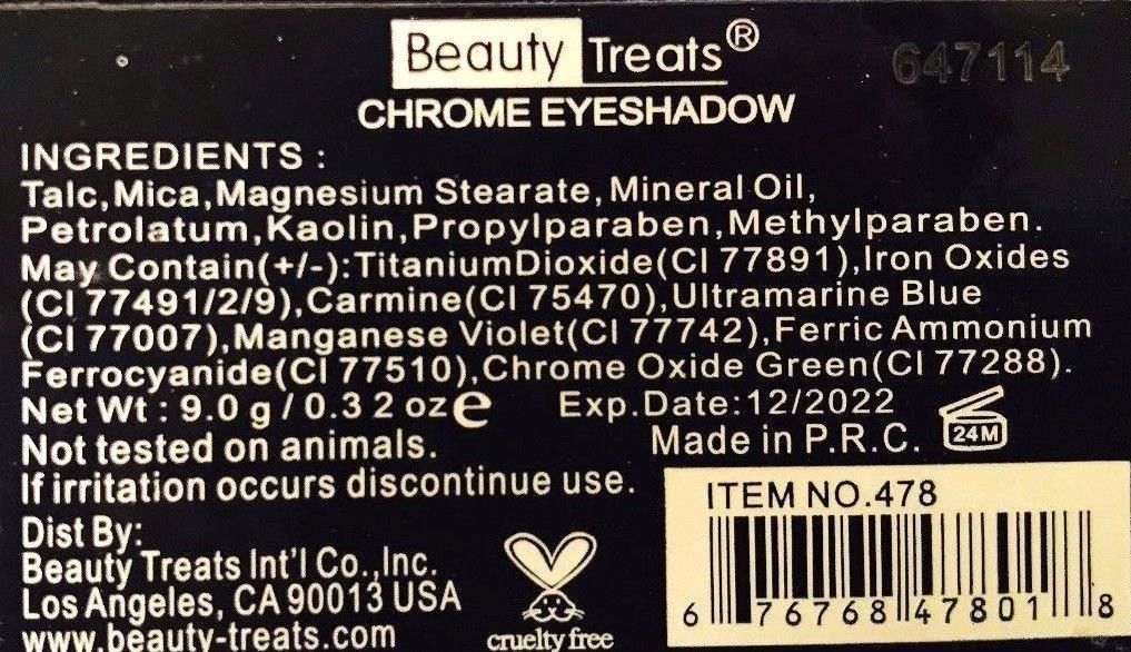 Chrome Eyeshadow Palette - 12 Color Eye Makeup Set for All-Day Wear