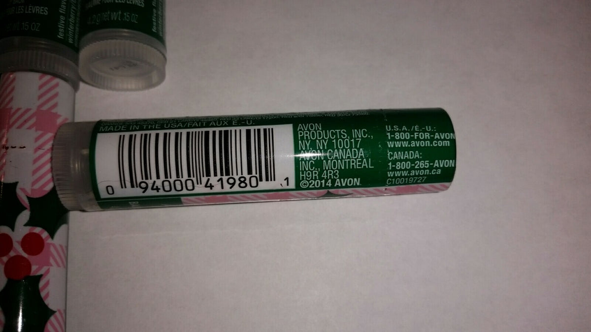Winterberry Lip Balm Set - Festive Flavors, 10 Pack, 0.15 oz Each