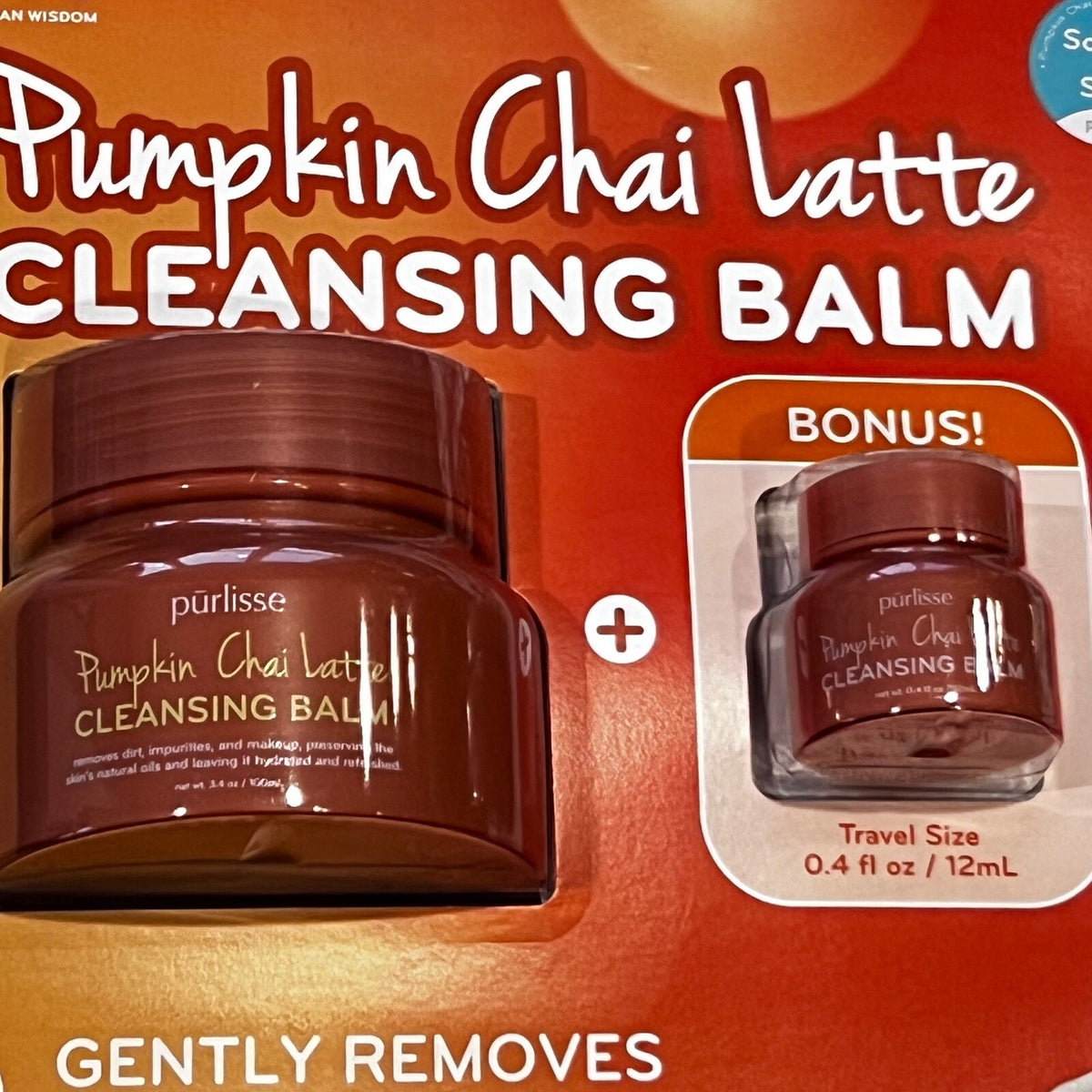 Pumpkin Chai Latte Cleansing Balm Makeup Remover 3.4 oz - Travel Size