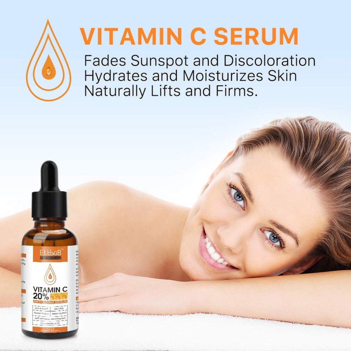 Vitamin C Serum for Face with Hyaluronic Acid & Retinol - Anti-Aging & Brightening
