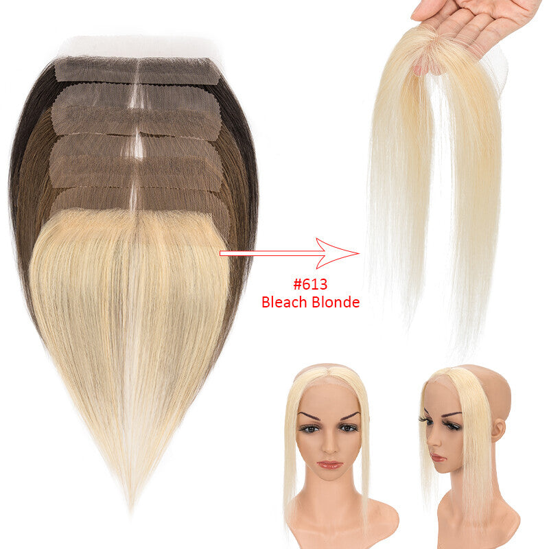 Receding Hairline Full Lace Hair Topper - Remy Human Hair Patch for Thinning Hair