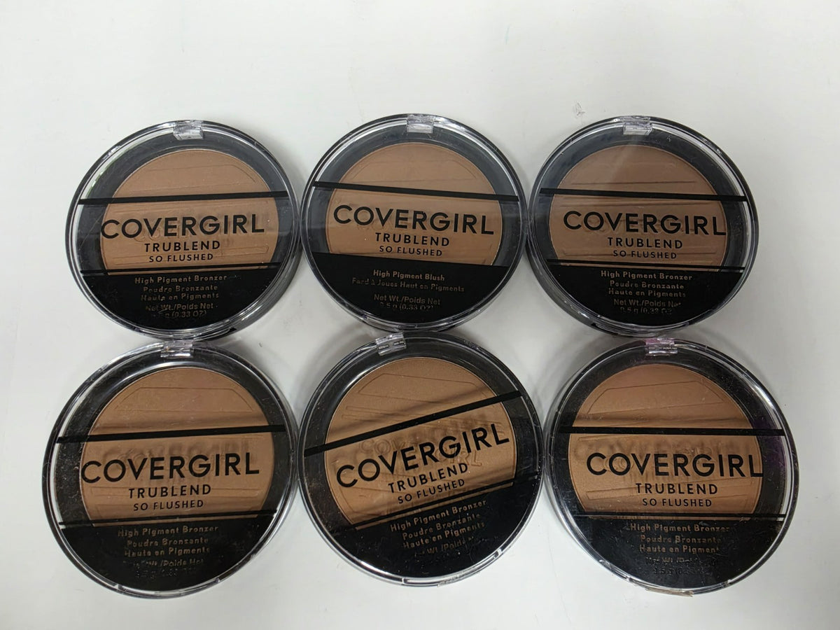 Set of 6 Covergirl Trublend So Flushed Bronzer 420 Warmth - High Pigment Face Makeup