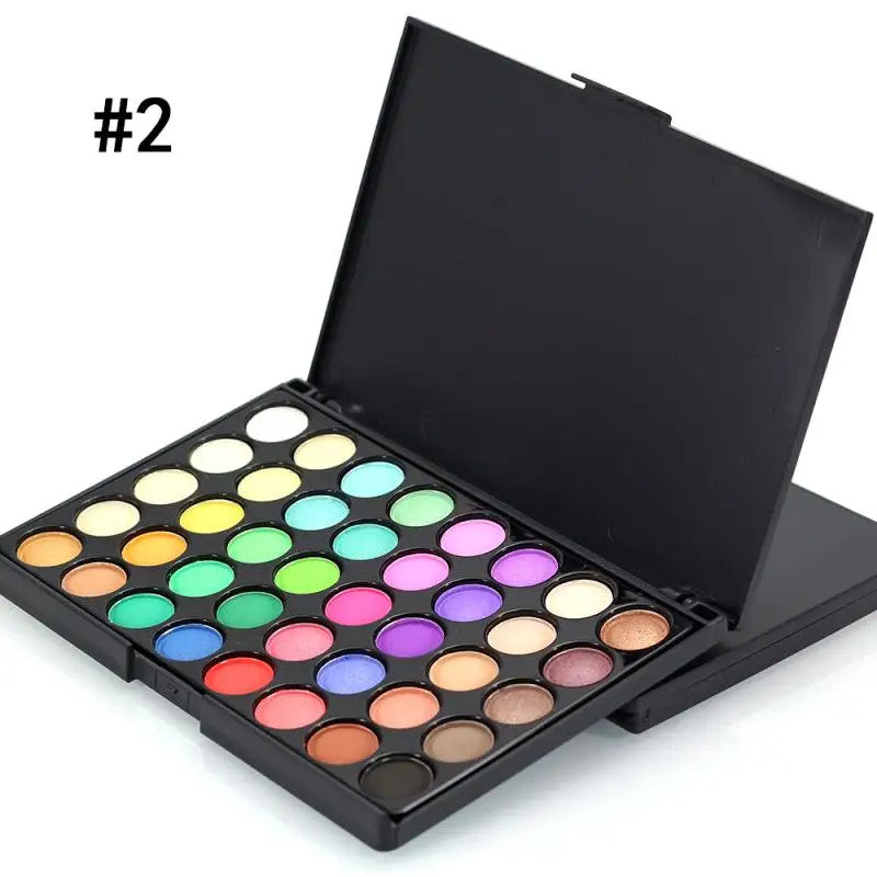 Colorful Glitter Eyeshadow Palette Waterproof Long Lasting Matte & Shimmer Makeup