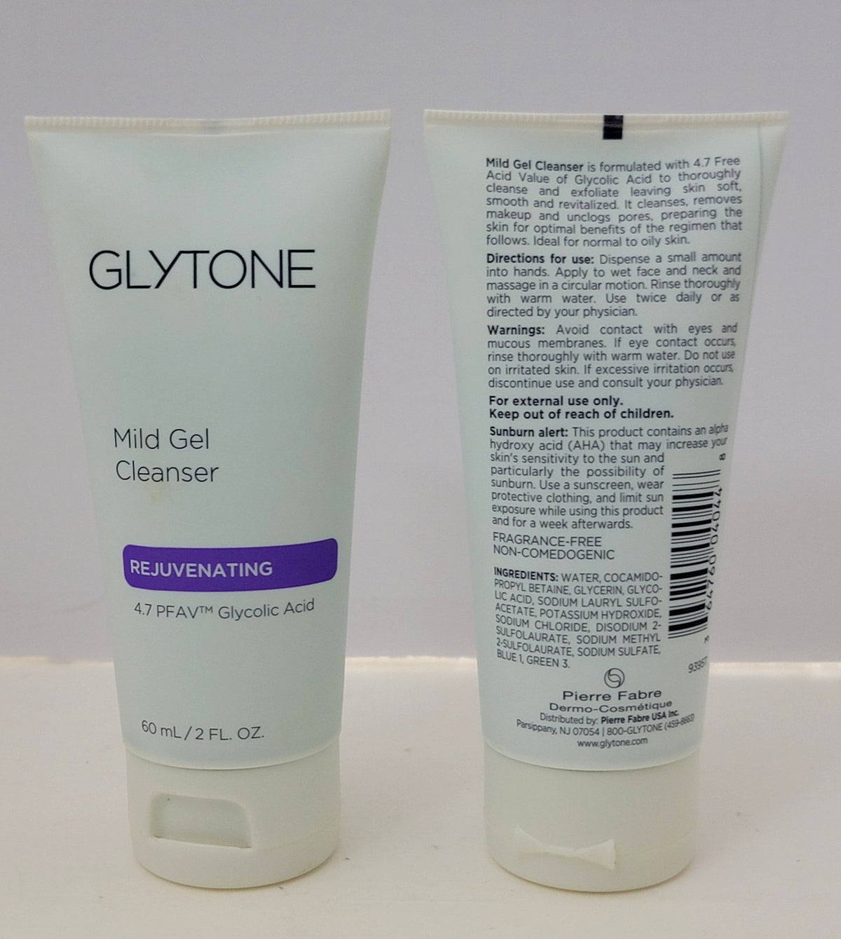 Glytone Rejuvenating Mild Gel Facial Cleanser - 2 oz / 60 ml (2 Tubes)