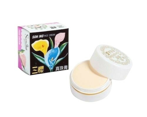 San-Ing Face Pearl Cream 0.3 OZ - Authentic Skincare Moisturizer, Pack of 6