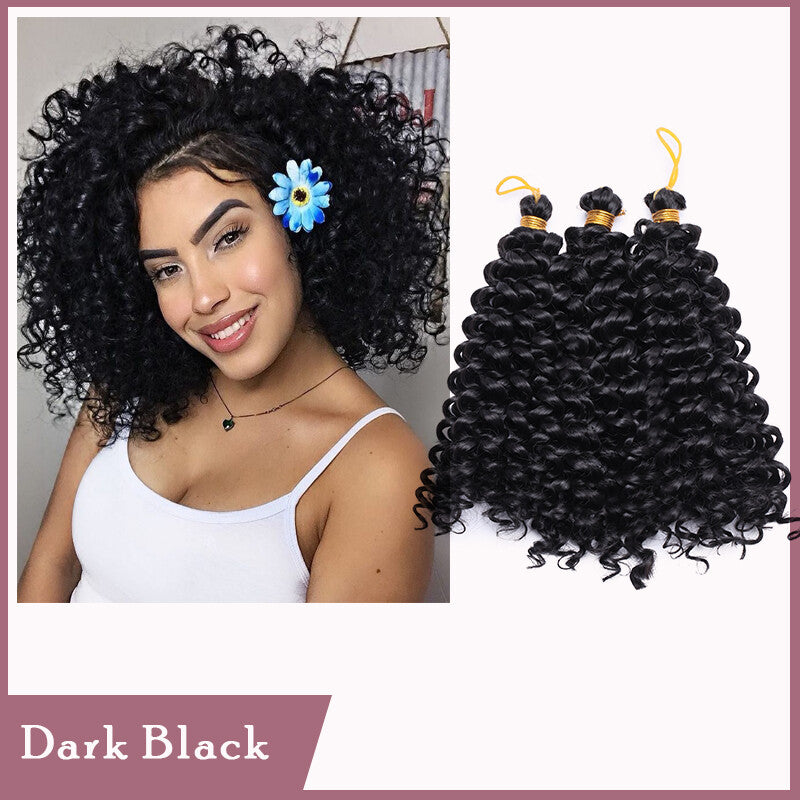 Deep Water Wave Braids Crochet Hair Extensions - Ombre & Curly Lengths