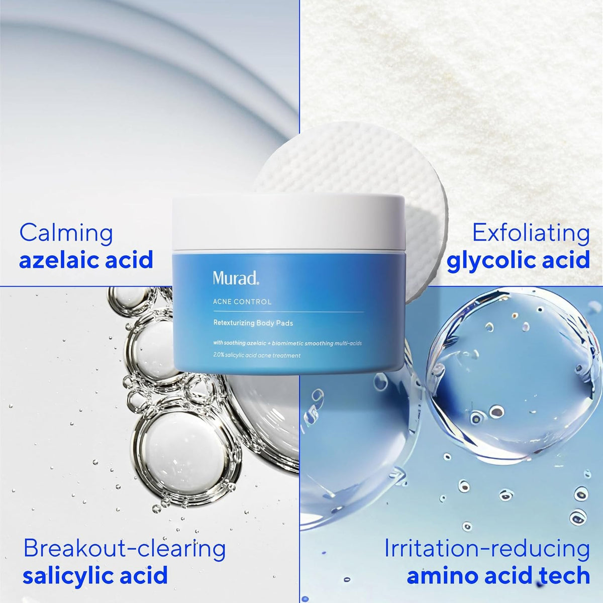 Murad Acne Control Retexturizing Body Pads 45 EX 3/2026