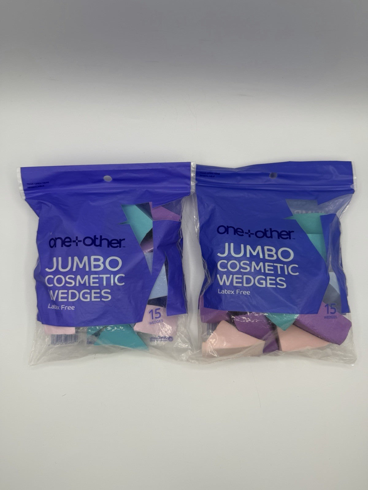2 Pack Jumbo Latex-Free Makeup Sponges for Foundation & Blending