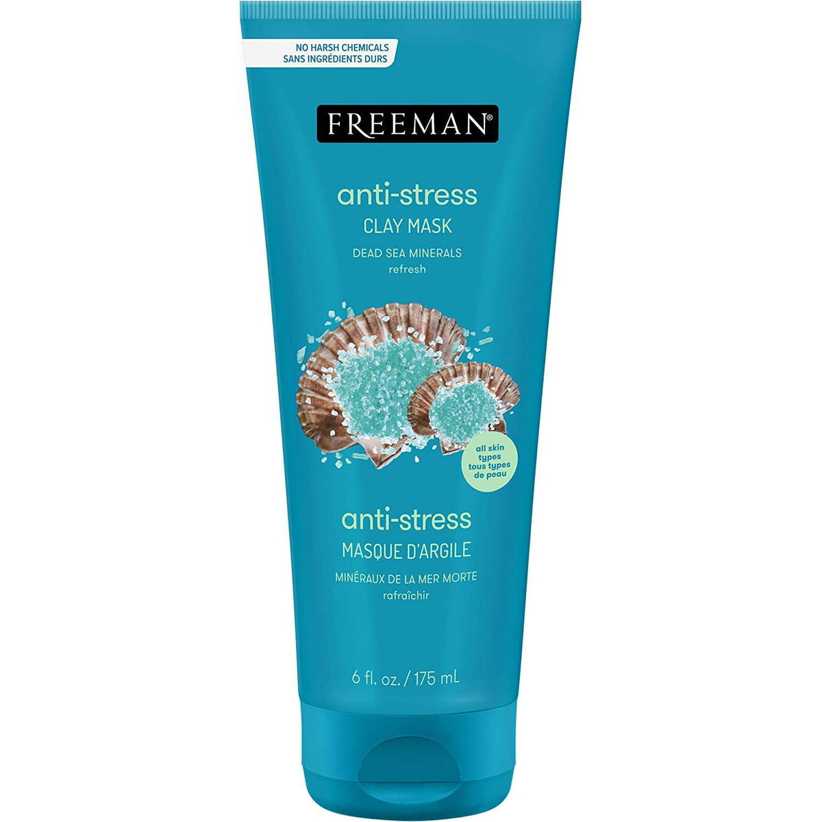 Anti-Stress Clay Beauty Mask with Dead Sea Minerals, 6 fl oz