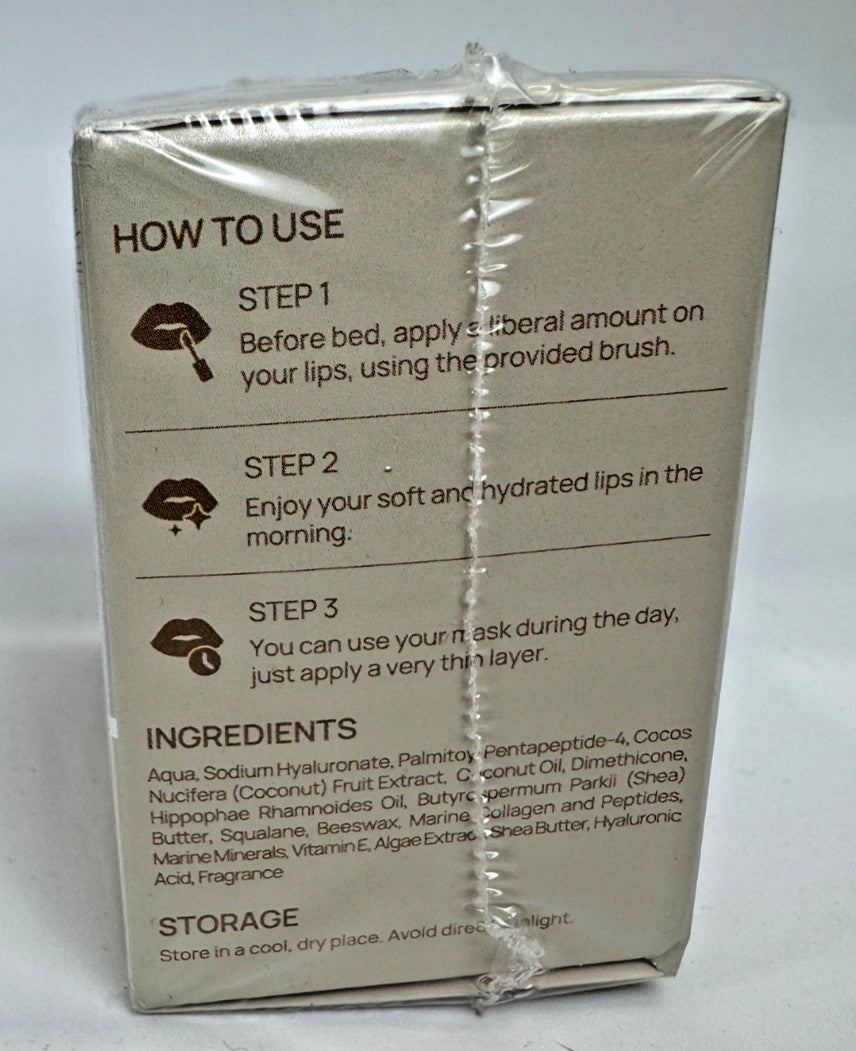 Coconut Overnight Lip Mask 10 Pack - Moisturizing & Repairing Lip Treatment