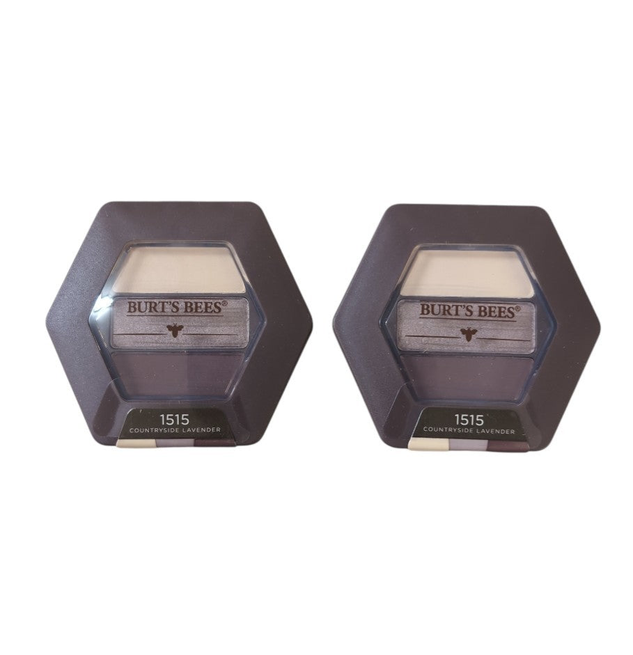 Burt's Bees Lavender Eyeshadow Trio 2-Pack Natural Makeup Set Sealed