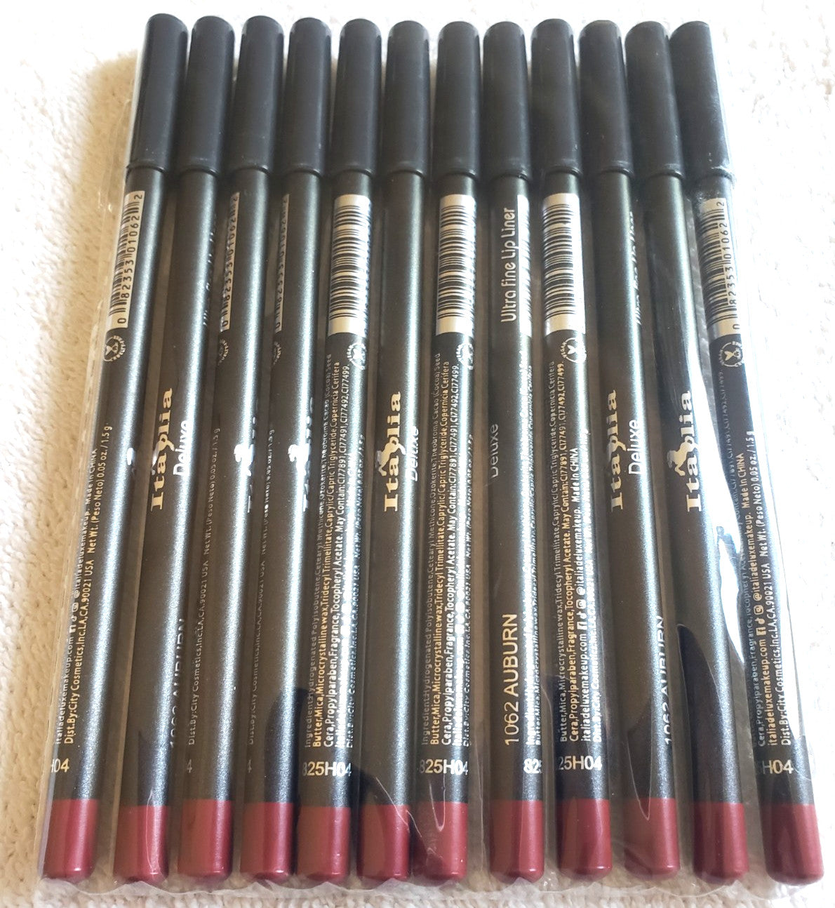 Ultra Fine Lip Liner Pencils - Assorted Colors, Long Lasting, Soft & Smooth