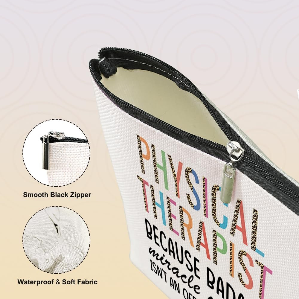 Funny Therapist Makeup Bag Gift - Travel Cosmetic Organizer for Women
