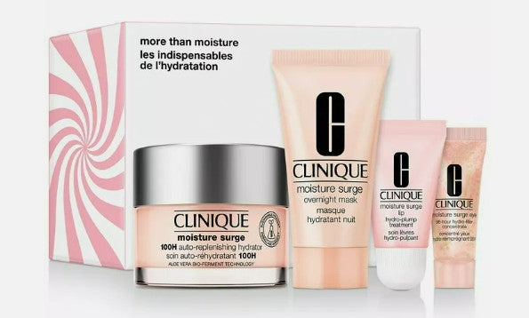Clinique Moisture Surge Skin Care Set with 4 Hydrating Products