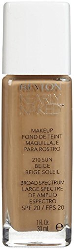 Revlon Nearly Naked Liquid Foundation SPF 20 Sun Beige 1 Fl oz - Face Makeup