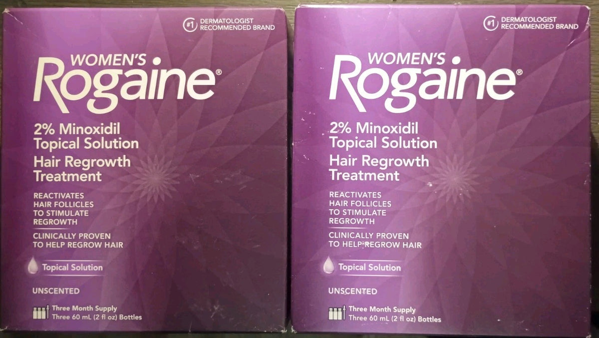 Women's Rogaine 2% Minoxidil Hair Regrowth Solution - 6 Month Supply