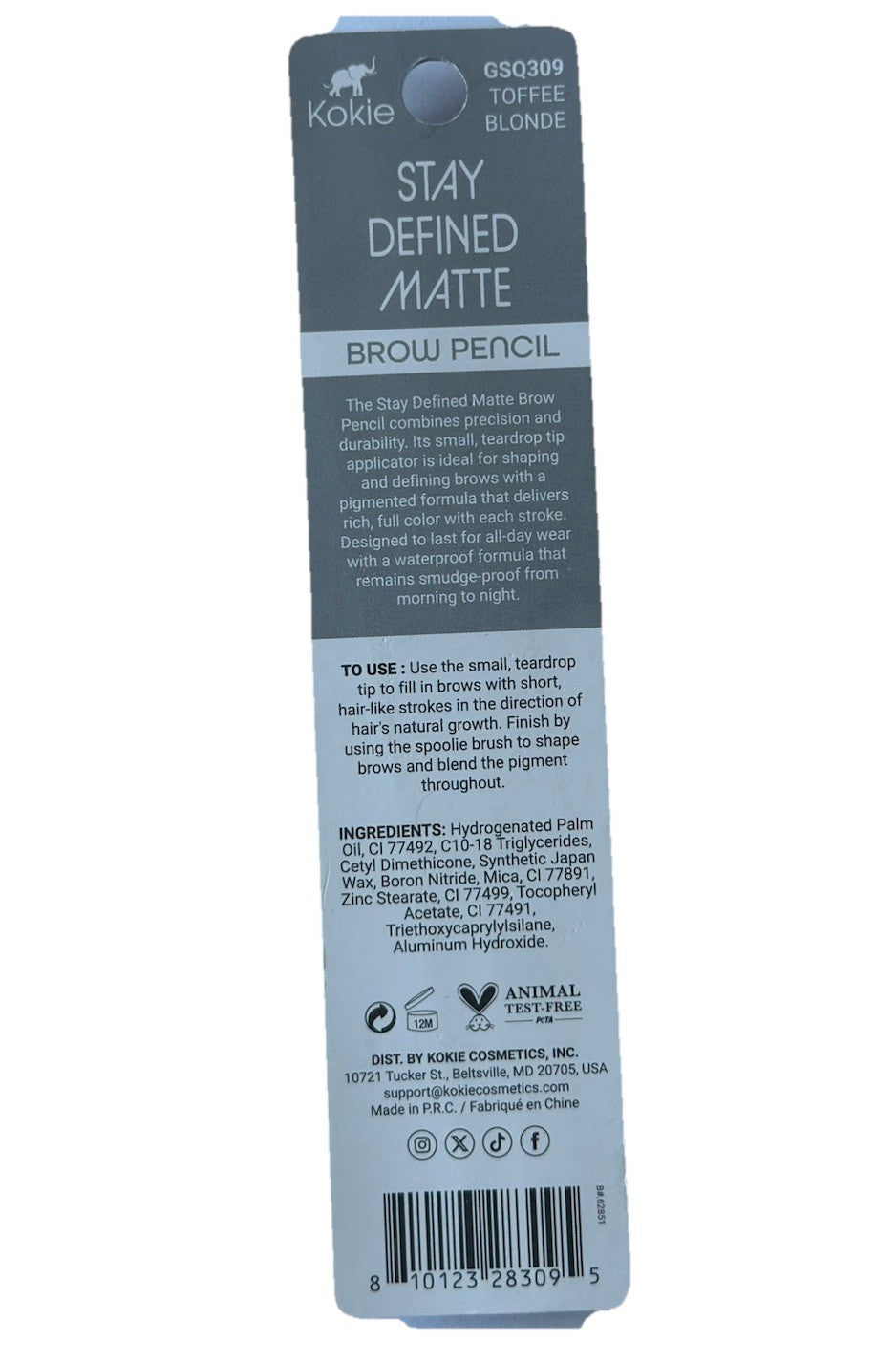 Set of 3 Waterproof Matte Brow Pencils - Toffee Blonde, Precise & Smudge-Proof
