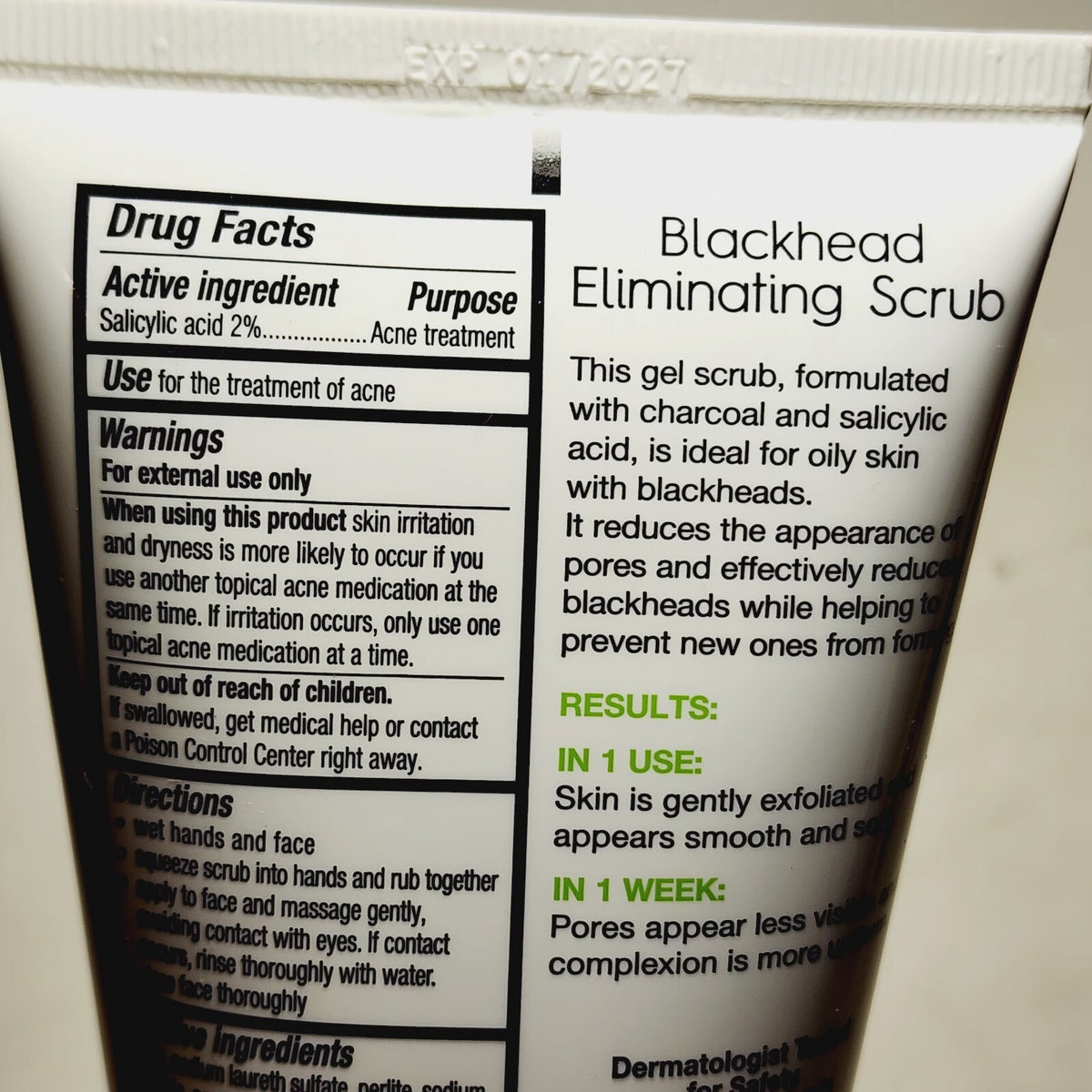 Garnier SkinActive Clean Scrub Blackhead Eliminating 5 Ounce (145ml)