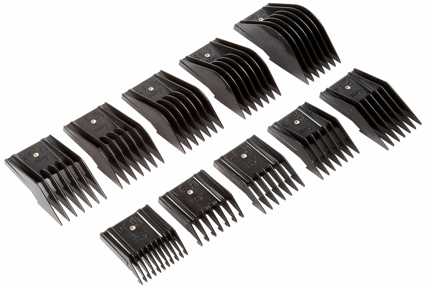 Universal Hair Clipper Comb Set Attachments - 10 Pieces for Oster & All Major Brands
