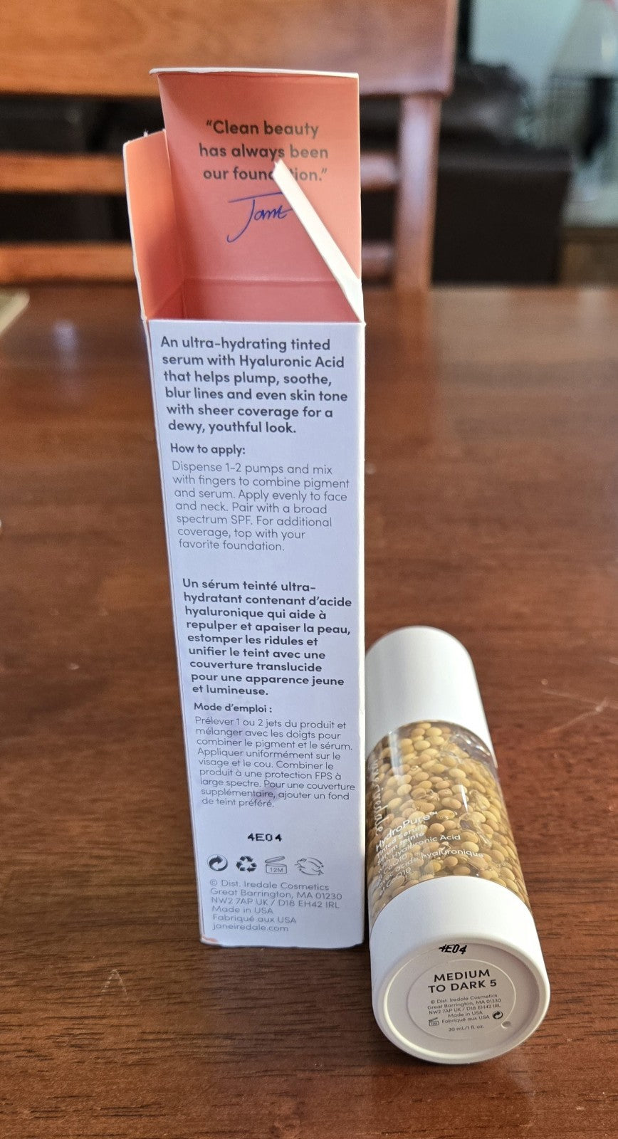 Tinted Serum Medium to Dark 5 with CoQ10 - Hydrating Face Primer 1 fl oz