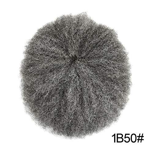 Men's Afro Curly Hair Units for Black Men - Thin Skin Toupee & Hairpieces