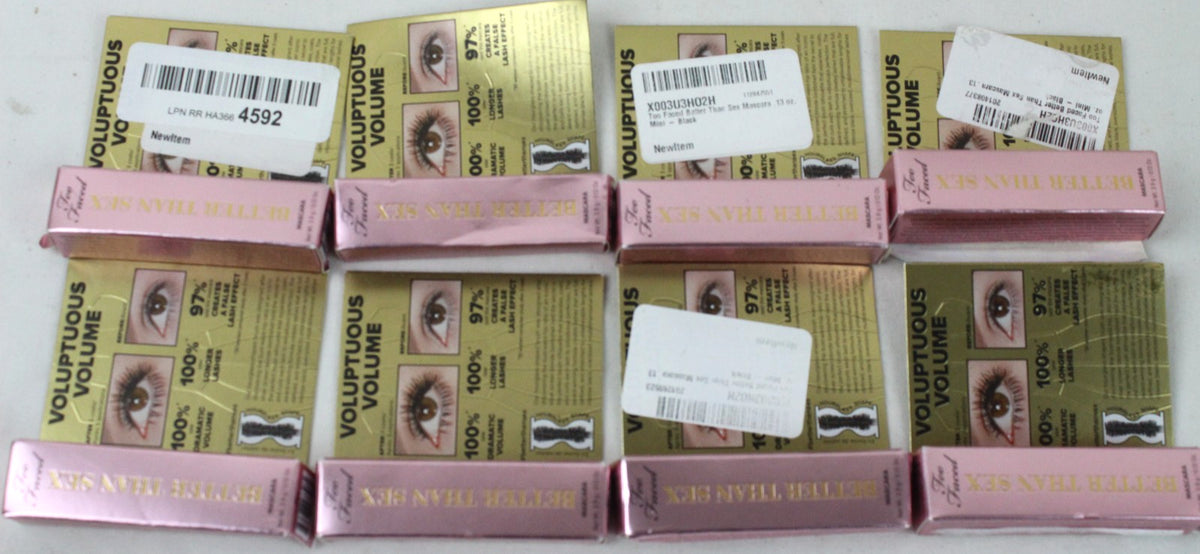 Mini Black Mascara Set - 8 pcs Better Than Sex Waterproof Eyelash Enhancer