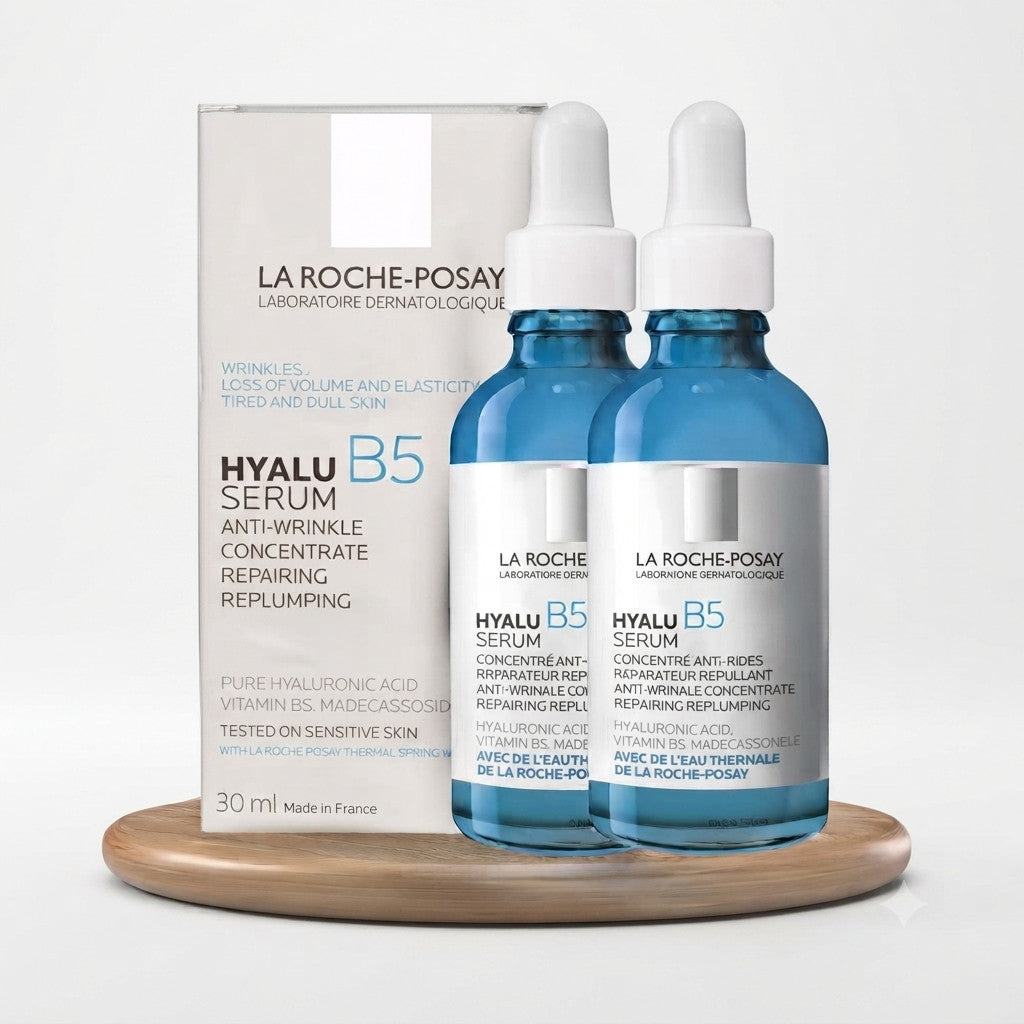 Hydrating Anti-Wrinkle Serum Pack of 2 - Hyaluronic Acid & B5 for All Skin Types