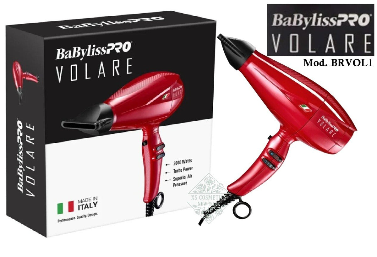 Professional Hair Dryer with Titanium & Ionic Technology - Red