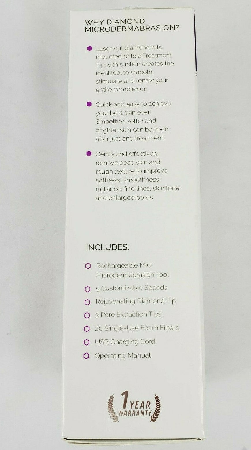 Microdermabrasion Skin Resurfacing System with Pore Extraction Pink