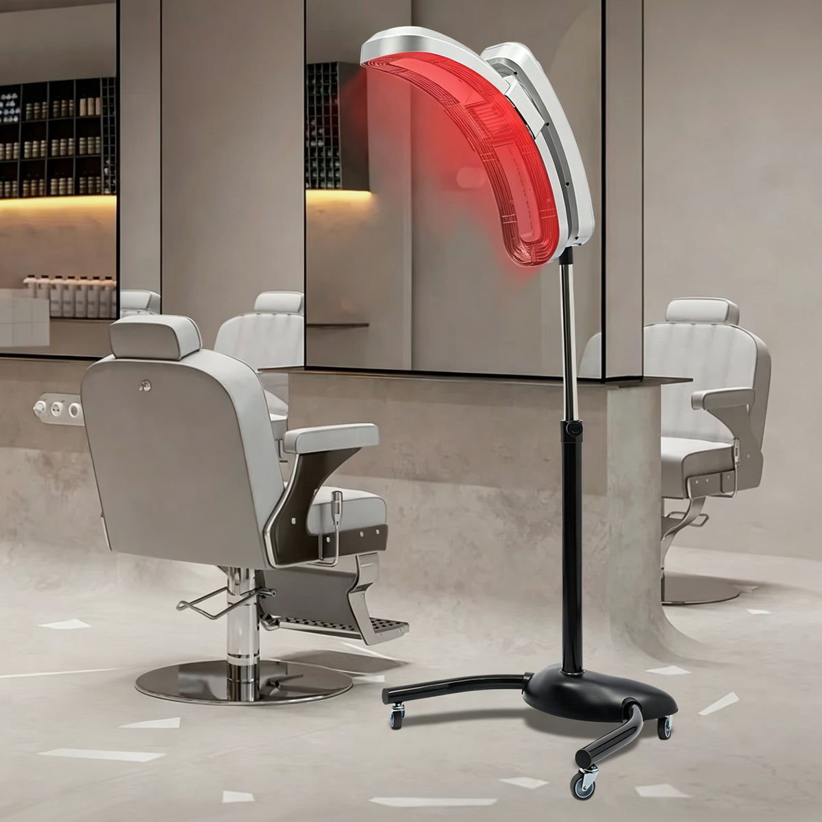 Vertical Standing Hair Dryer 950W with Adjustable Temperature & Rotation
