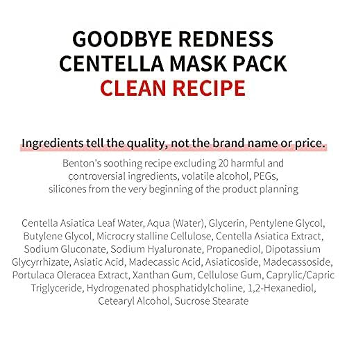 Centella Mask Pack - 10 Sheets, Hydrating & Soothing