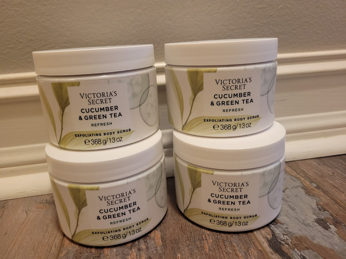 (4) VICTORIAS SECRET EXFOLIATING SUGAR BODY SCRUB 13 oz 368g NEW Free