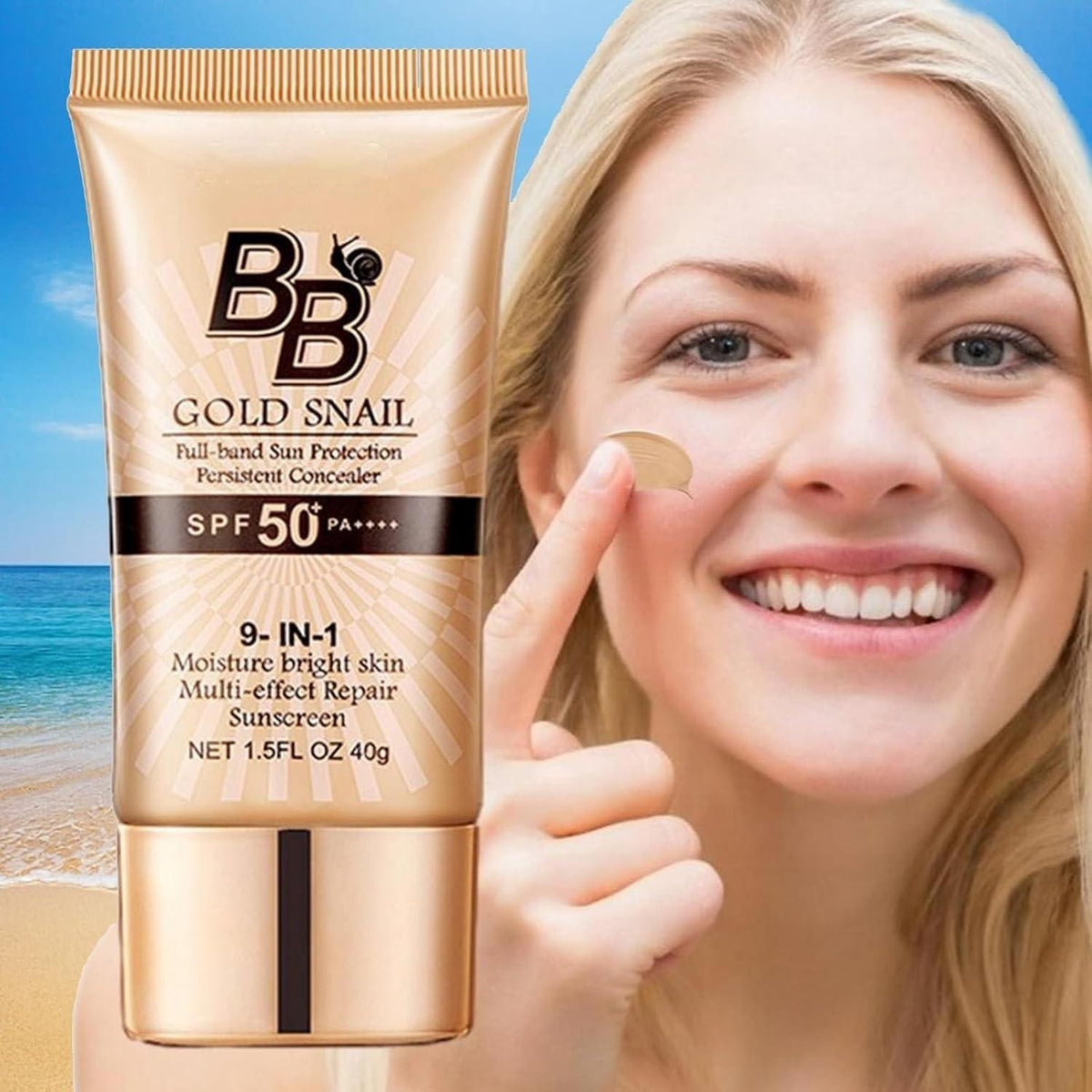 BB Cream Tinted Moisturizer SPF 50 Face Sunscreen Hydrating Foundation