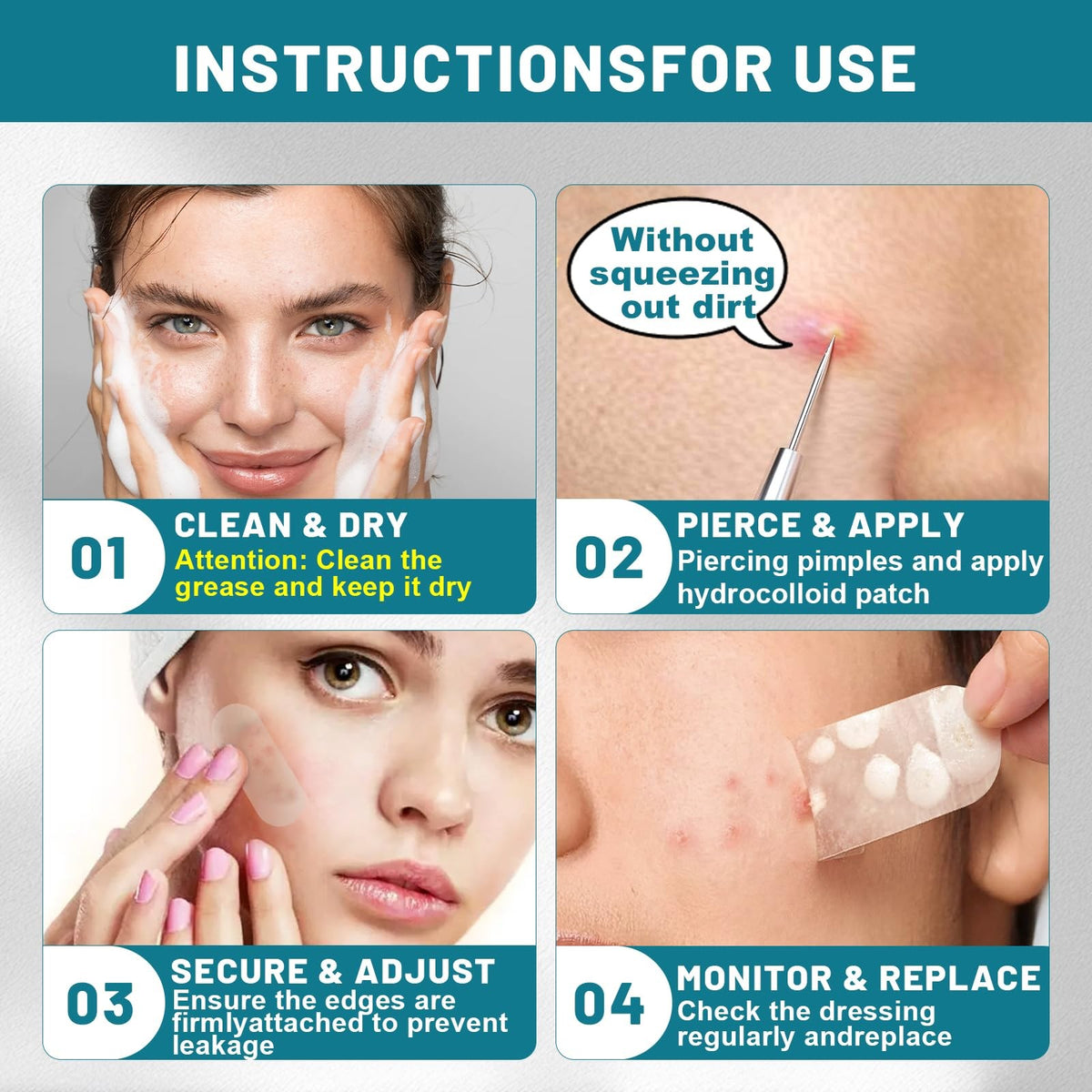 Acne Patch Roll 0.66in x 75in Hydrocolloid