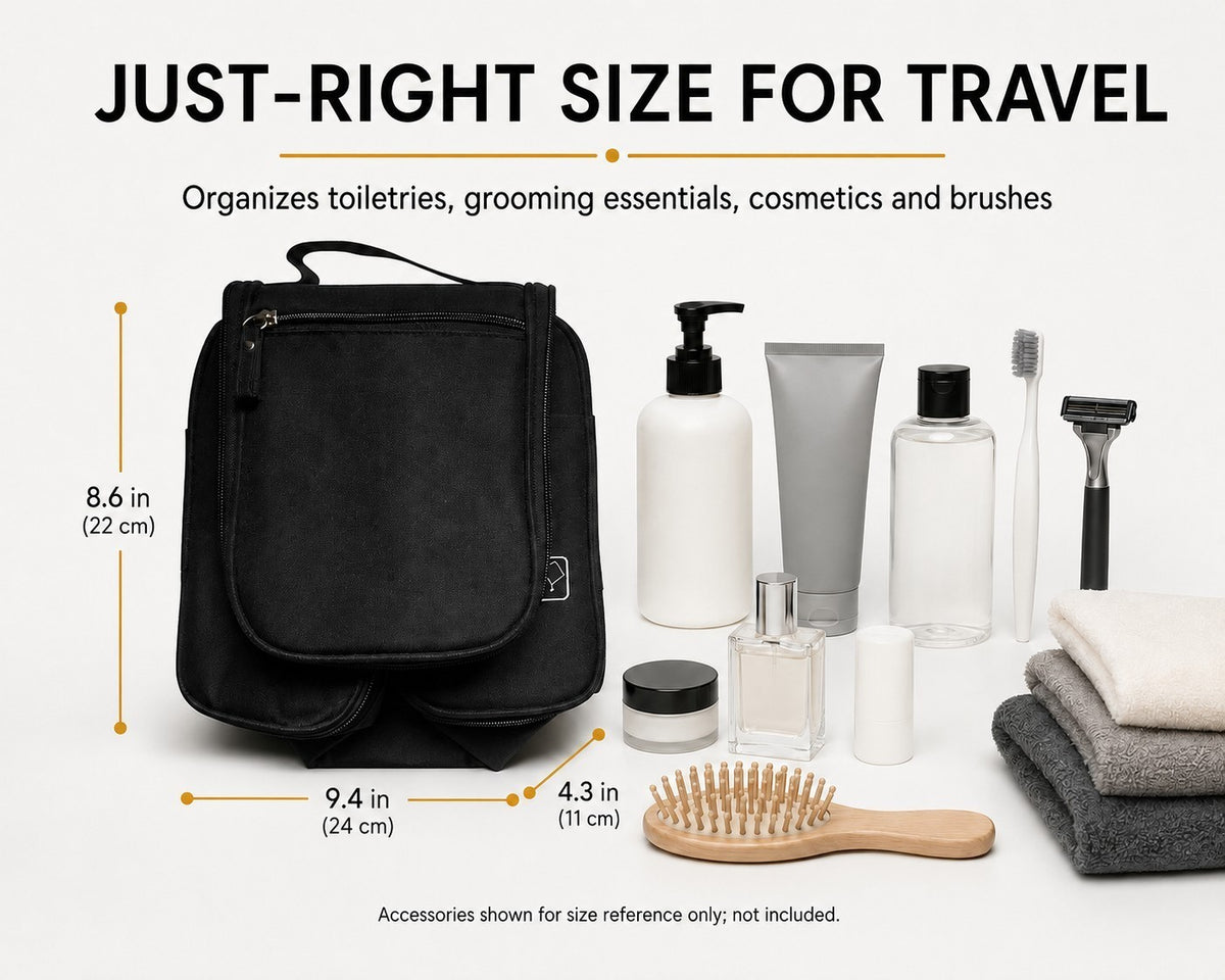 Travel Hanging Toiletry Bag Organizer with Multiple Compartments